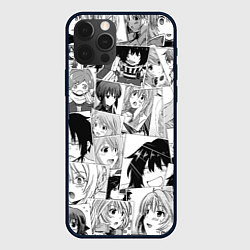 Чехол для iPhone 12 Pro Max Log Horizon pattern, цвет: 3D-черный