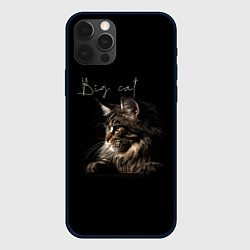 Чехол для iPhone 12 Pro Max Big cat Maine Coon, цвет: 3D-черный