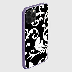 Чехол для iPhone 12 Pro Max Minimalist floral pattern, цвет: 3D-серый — фото 2