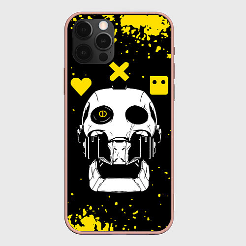 Чехол iPhone 12 Pro Max Love Death and Robots Любовь Смерть и Роботы / 3D-Светло-розовый – фото 1