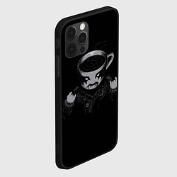 Чехол для iPhone 12 Pro Max Black Metal Coffee, цвет: 3D-черный — фото 2