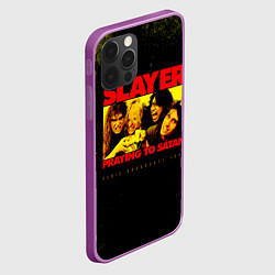 Чехол для iPhone 12 Pro Max Praying To Satan - Slayer, цвет: 3D-сиреневый — фото 2