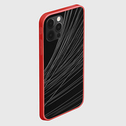 Чехол для iPhone 12 Pro Max Стальные Прутья, цвет: 3D-красный — фото 2