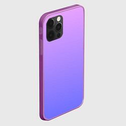 Чехол для iPhone 12 Pro Max PINK-PURPLE GRADIENT ГРАДИЕНТ РОЗОВО-ФИОЛЕТОВЫЙ, цвет: 3D-сиреневый — фото 2