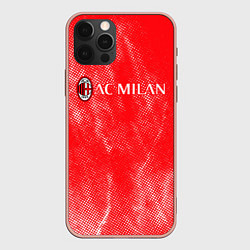 Чехол для iPhone 12 Pro Max Ac milan абстракция, цвет: 3D-светло-розовый