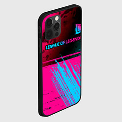 Чехол для iPhone 12 Pro Max League of Legends Neon Gradient, цвет: 3D-черный — фото 2