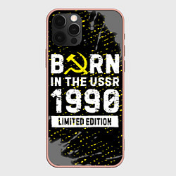 Чехол для iPhone 12 Pro Max Born In The USSR 1990 year Limited Edition, цвет: 3D-светло-розовый