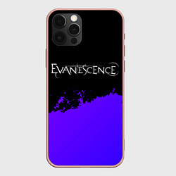 Чехол для iPhone 12 Pro Max Evanescence Purple Grunge, цвет: 3D-светло-розовый