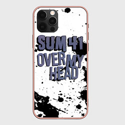 Чехол для iPhone 12 Pro Max Sum 41 Over My Head, цвет: 3D-светло-розовый