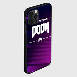 Чехол для iPhone 12 Pro Max Doom Gaming Champion: рамка с лого и джойстиком на, цвет: 3D-черный — фото 2