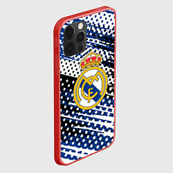 Чехол для iPhone 12 Pro Max Real madrid Реал Мадрид краски, цвет: 3D-красный — фото 2