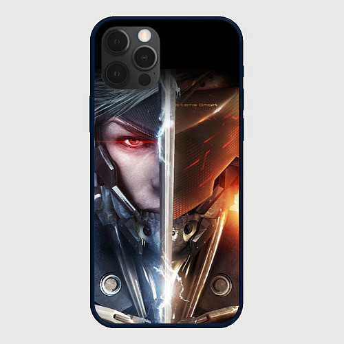 Чехол iPhone 12 Pro Max METAL GEAR RISING САМУРАЙ / 3D-Черный – фото 1