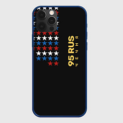 Чехол для iPhone 12 Pro Max Чечня 95 RUS, цвет: 3D-тёмно-синий