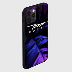 Чехол для iPhone 12 Pro Max Tokio Hotel Neon Monstera, цвет: 3D-черный — фото 2