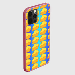 Чехол для iPhone 12 Pro Max Сыр сыр сыр, цвет: 3D-малиновый — фото 2