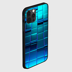 Чехол для iPhone 12 Pro Max BLUE SQUARES, цвет: 3D-черный — фото 2