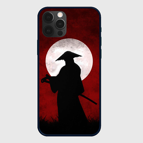 Чехол iPhone 12 Pro Max Samurai Самурай / 3D-Черный – фото 1