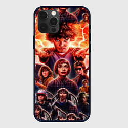 Чехол для iPhone 12 Pro Max Stranger Things Арт, цвет: 3D-черный