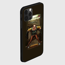Чехол для iPhone 12 Pro Max Привет сосед игра, цвет: 3D-черный — фото 2