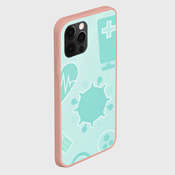 Чехол для iPhone 12 Pro Max Медицинские профессии, цвет: 3D-светло-розовый — фото 2