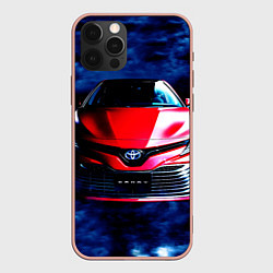 Чехол для iPhone 12 Pro Max Тойота Камри, цвет: 3D-светло-розовый