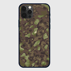 Чехол для iPhone 12 Pro Max Камуфляж Multicam, цвет: 3D-черный