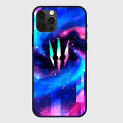 Чехол для iPhone 12 Pro Max The Witcher Неоновый Космос, цвет: 3D-черный