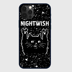 Чехол для iPhone 12 Pro Max Группа Nightwish и Рок Кот, цвет: 3D-черный