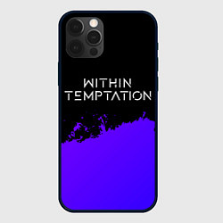 Чехол для iPhone 12 Pro Max Within Temptation Purple Grunge, цвет: 3D-черный