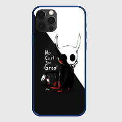 Чехол для iPhone 12 Pro Max Hollow Knight черно-белое, цвет: 3D-тёмно-синий