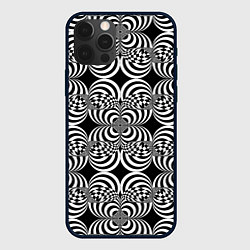 Чехол для iPhone 12 Pro Max Фракталы - оптическая иллюзия, цвет: 3D-черный