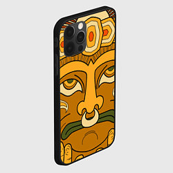 Чехол для iPhone 12 Pro Max Polynesian tiki CALM, цвет: 3D-черный — фото 2