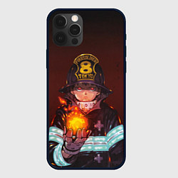 Чехол для iPhone 12 Pro Max Синра Кусакабэ - Пламенный отряд, цвет: 3D-черный