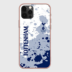 Чехол для iPhone 12 Pro Max Tottenham hotspur Брызги красок, цвет: 3D-светло-розовый