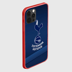 Чехол для iPhone 12 Pro Max Tottenham hotspur Синяя абстракция, цвет: 3D-красный — фото 2