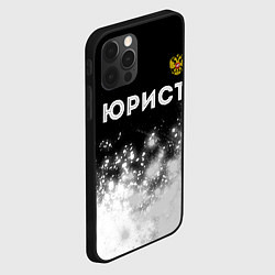 Чехол для iPhone 12 Pro Max Юрист из России и герб Российской Федерации: симво, цвет: 3D-черный — фото 2