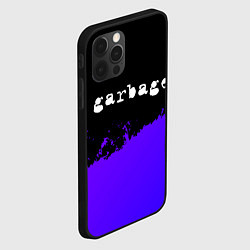 Чехол для iPhone 12 Pro Max Garbage purple grunge, цвет: 3D-черный — фото 2