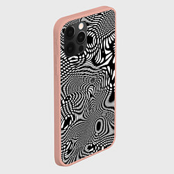 Чехол для iPhone 12 Pro Max Стилизованные разводы на поверхности воды, цвет: 3D-светло-розовый — фото 2