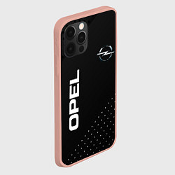 Чехол для iPhone 12 Pro Max Opel Карбон, цвет: 3D-светло-розовый — фото 2
