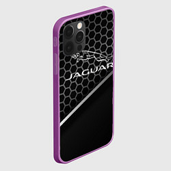 Чехол для iPhone 12 Pro Max Jagur абстракция карбо, цвет: 3D-сиреневый — фото 2