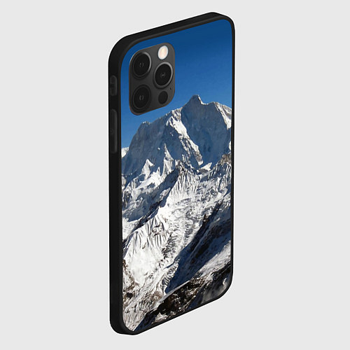 Чехол iPhone 12 Pro Max Канченджанга, Гималаи, 8 586 м / 3D-Черный – фото 2