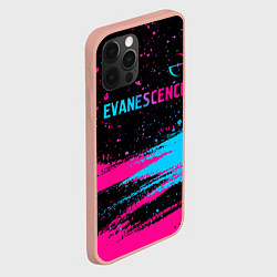 Чехол для iPhone 12 Pro Max Evanescence - neon gradient: символ сверху, цвет: 3D-светло-розовый — фото 2