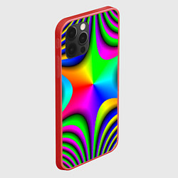 Чехол для iPhone 12 Pro Max Радужная звезда, цвет: 3D-красный — фото 2