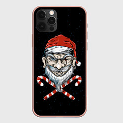 Чехол для iPhone 12 Pro Max Santa Pirate, цвет: 3D-светло-розовый