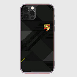 Чехол для iPhone 12 Pro Max Porsche - logo, цвет: 3D-серый