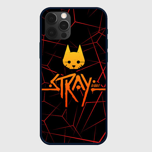 Чехол iPhone 12 Pro Max Stray cat игра блуждающий кот / 3D-Черный – фото 1