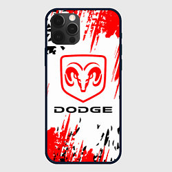 Чехол для iPhone 12 Pro Max Dodge - краска, цвет: 3D-черный