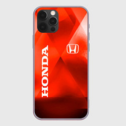Чехол для iPhone 12 Pro Max Honda - красная абстракция, цвет: 3D-серый