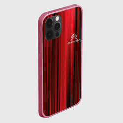 Чехол для iPhone 12 Pro Max Citroёn - абстракция, цвет: 3D-малиновый — фото 2