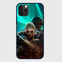 Чехол для iPhone 12 Pro Max Assassins Creed Valhalla art, цвет: 3D-черный